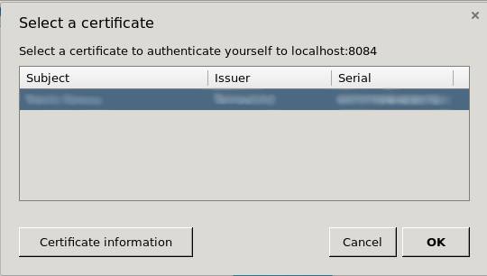 browser&rsquo;s client certificate request